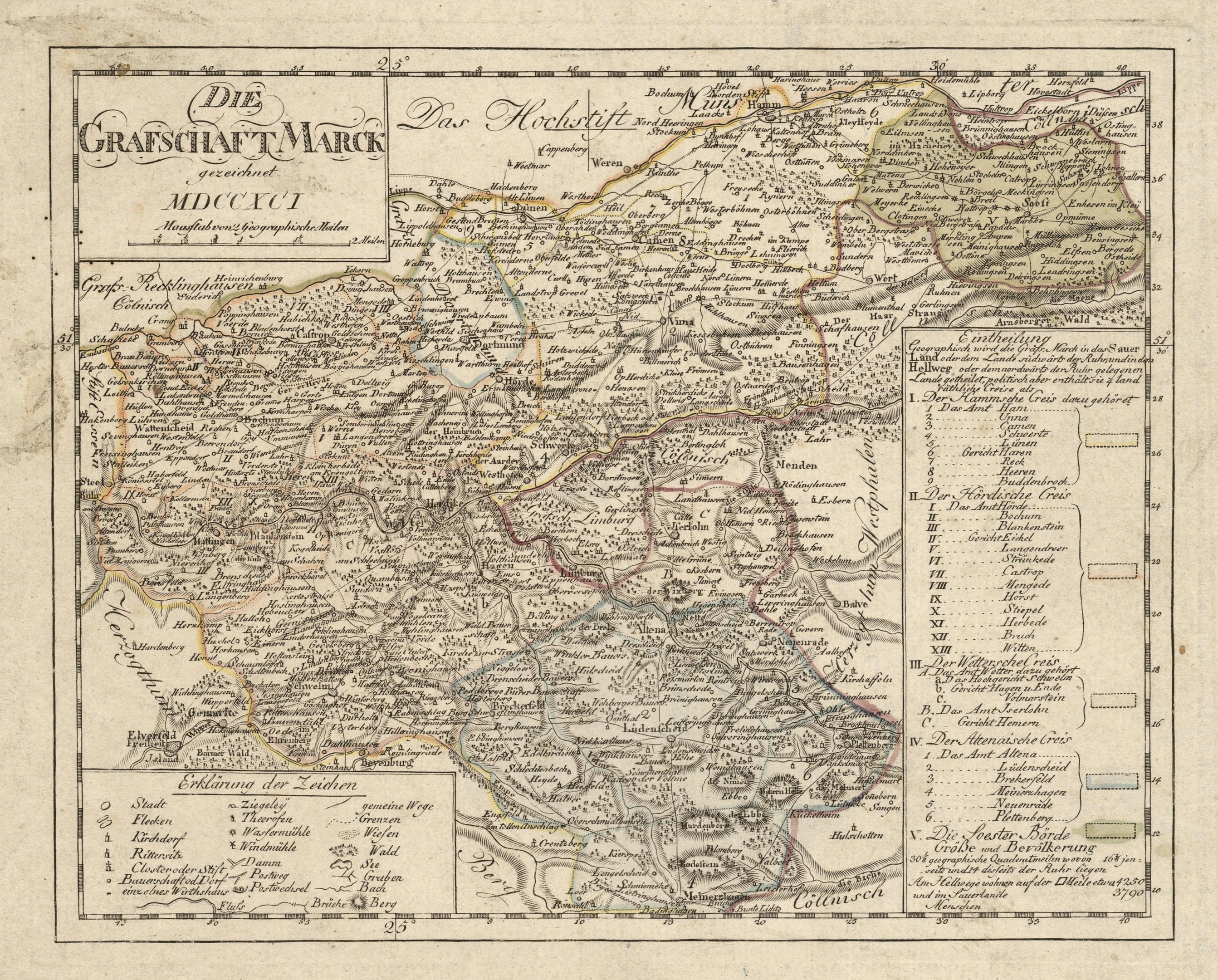 Ein nostalgisches Stadtplan von München, Deutschland, mit Straßen, Parks und Sehenswürdigkeiten in Blau-, Grün- und Gelbtönen, eingerahmt von einem dekorativen Rand.