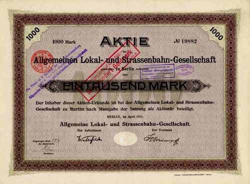 Alte deutsche Staatsanleihe mit gedrucktem Text und numerischen Figuren.