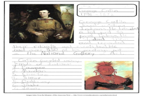 Eine Seite mit Bildern von alten Menschen und darauf geschriebenem Text.