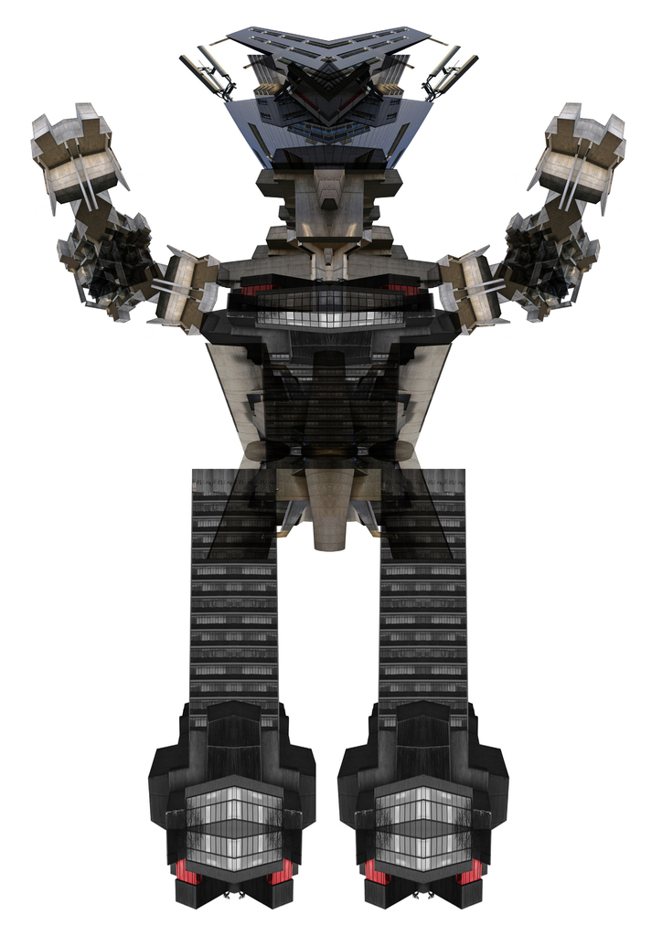 Ein Roboter ist in dem Bild zu sehen.